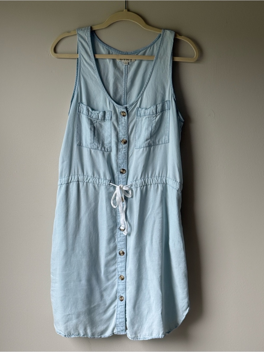 Harper Light Blue Chambray Top